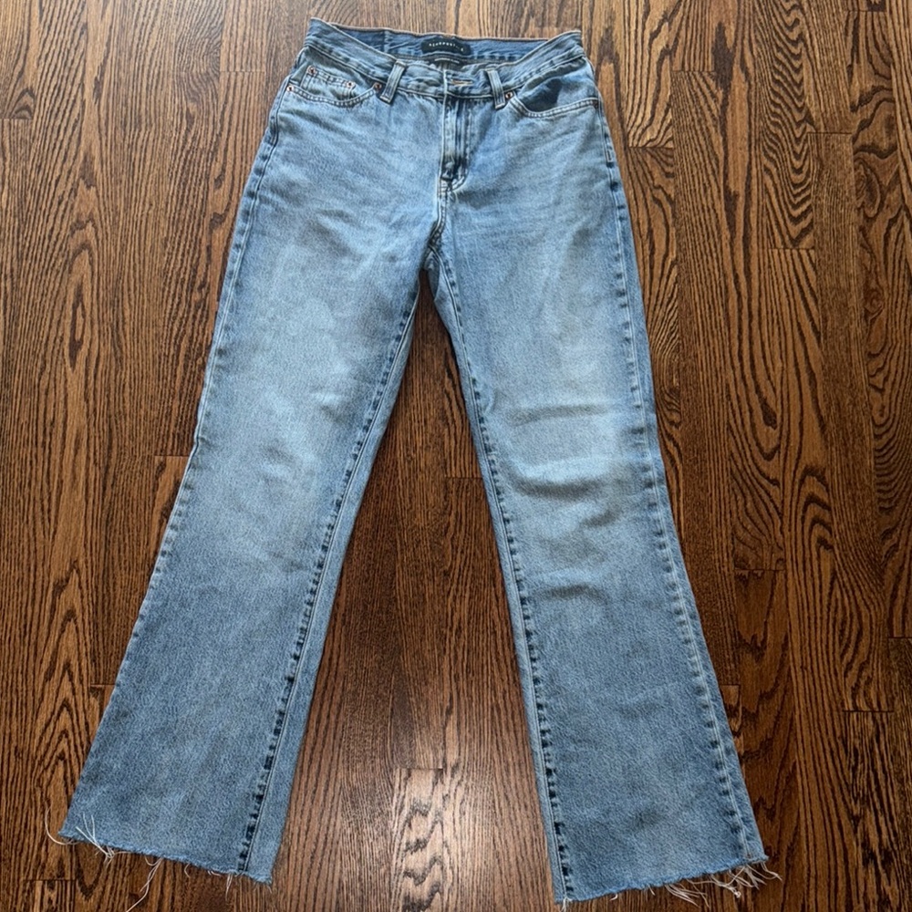 Aeropostale Women's Boyfriend Flare Jeans - Blue